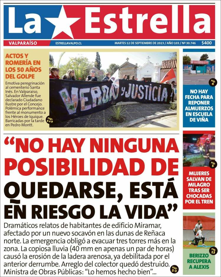 Portada de Estrella de Valparaiso (Chile)