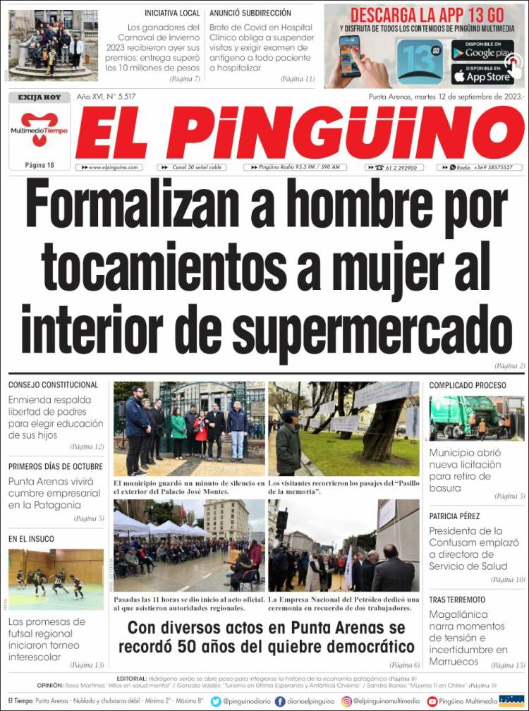 Portada de El Pingüino (Chile)