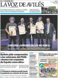 Portada de El Comercio - Avilés (España)