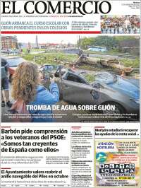 Portada de El Comercio - Gijón (España)