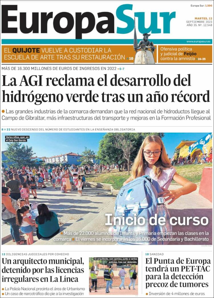 Portada de Europa Sur (España)