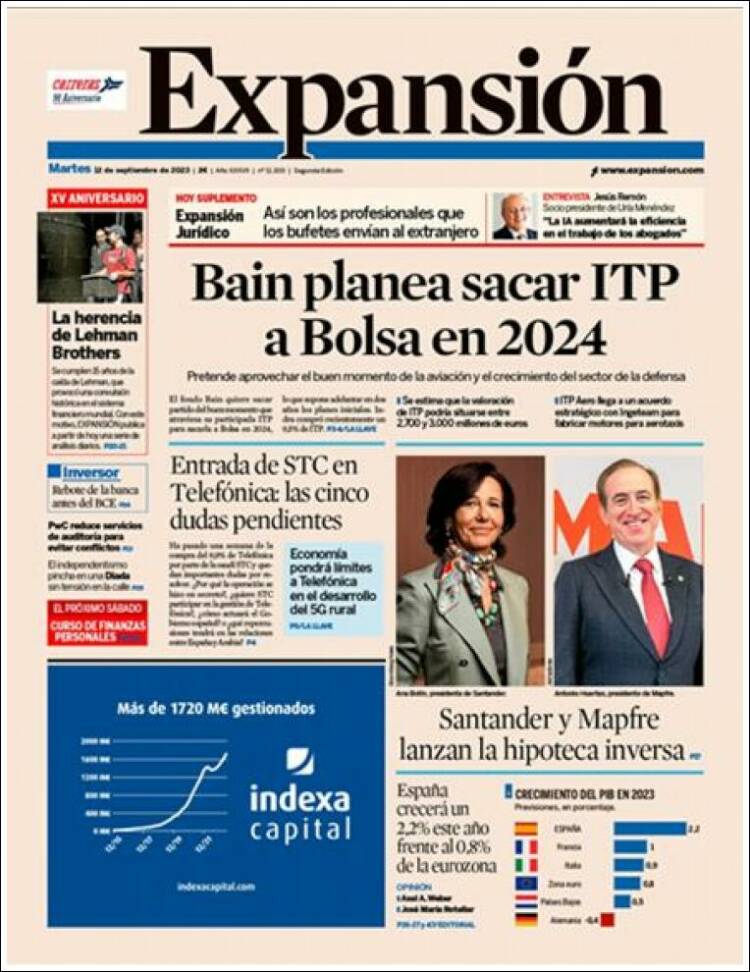 Portada de Expansión (Espa&ntilde;a)