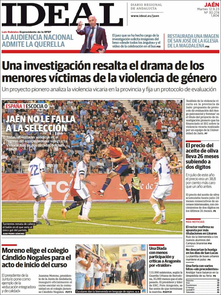 Portada de El Ideal de Jaén (España)