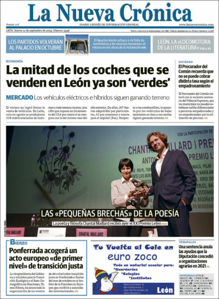 Portada de La Nueva Crónica (España)