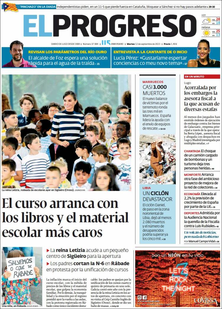Portada de El Progreso (España)