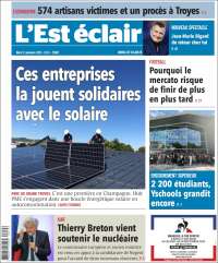 Portada de L'Est Eclair (Francia)