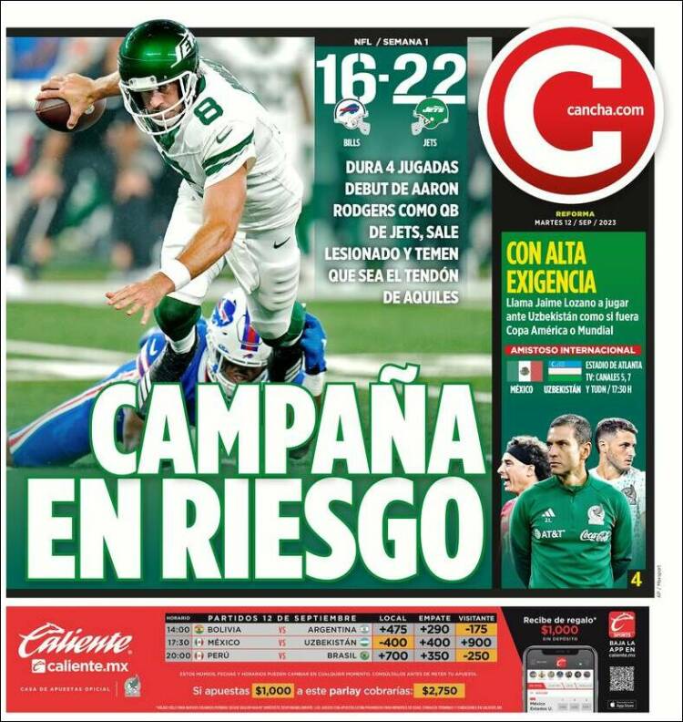 Portada de Cancha (M&eacute;xico)