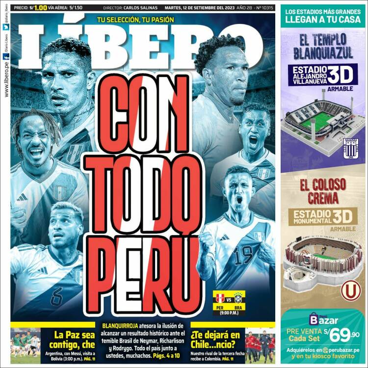 Portada de Líbero (Per&uacute;)