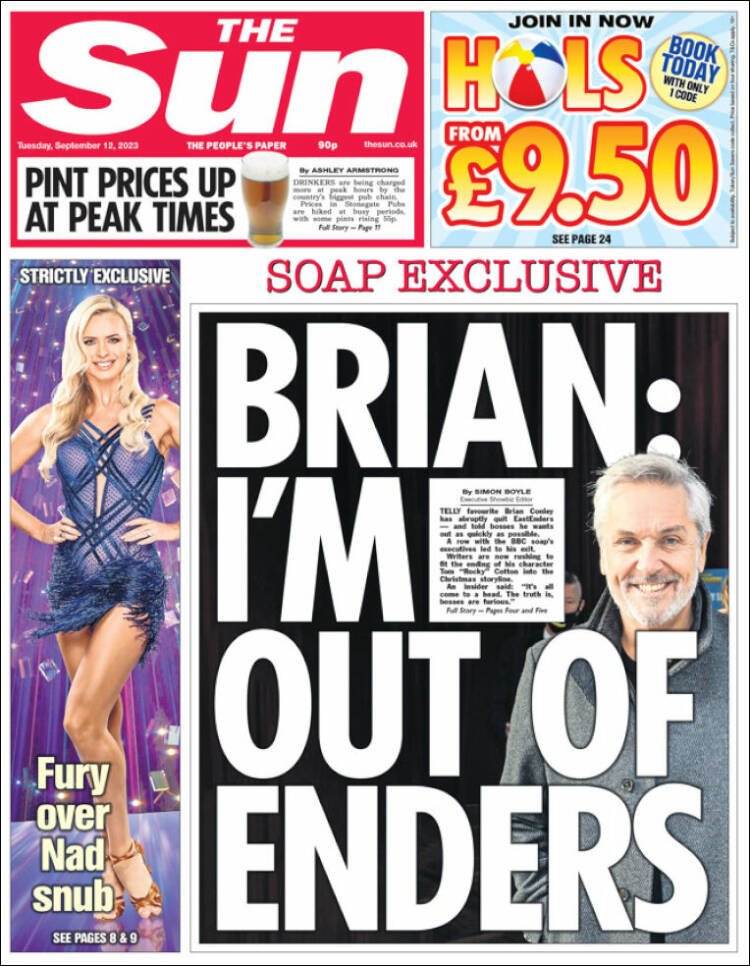 Portada de The Sun (Reino Unido)