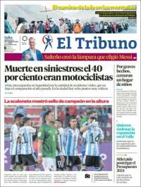 Portada de El Tribuno - Salta (Argentina)