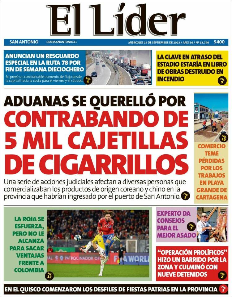 Portada de Lider de San Antonio (Chile)