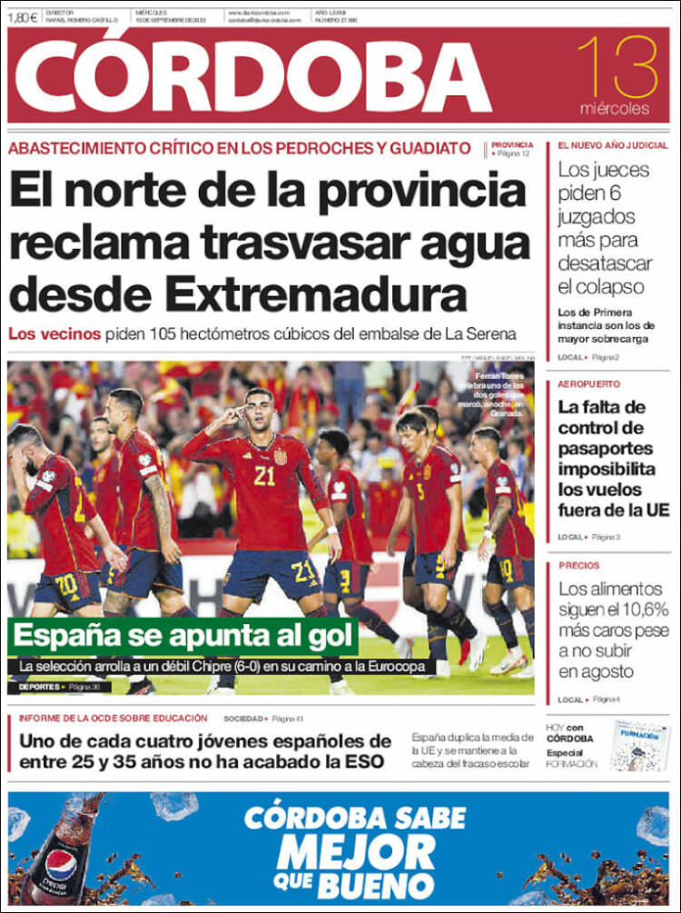 Portada de Diario de Córdoba (Espa&ntilde;a)