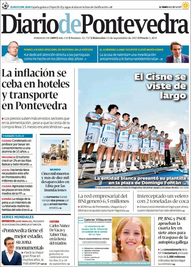 Portada de Diario de Pontevedra (Espa&ntilde;a)