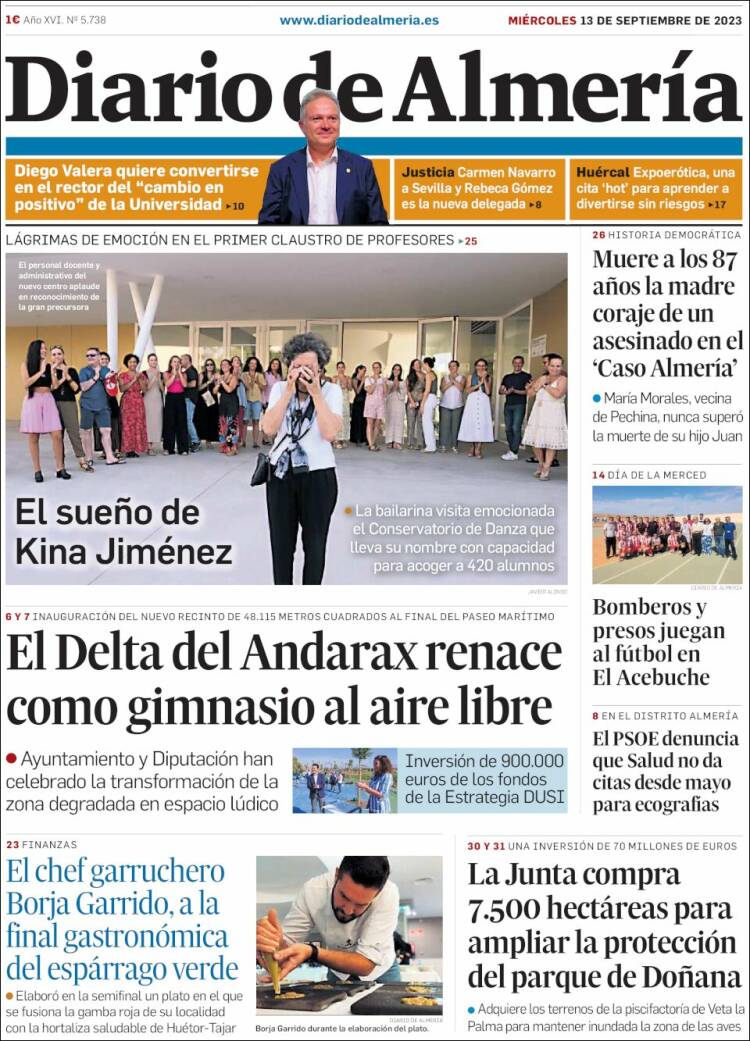 Portada de Diario de Almería (Espa&ntilde;a)