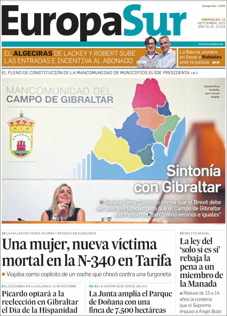 Portada de Europa Sur (Espa&ntilde;a)
