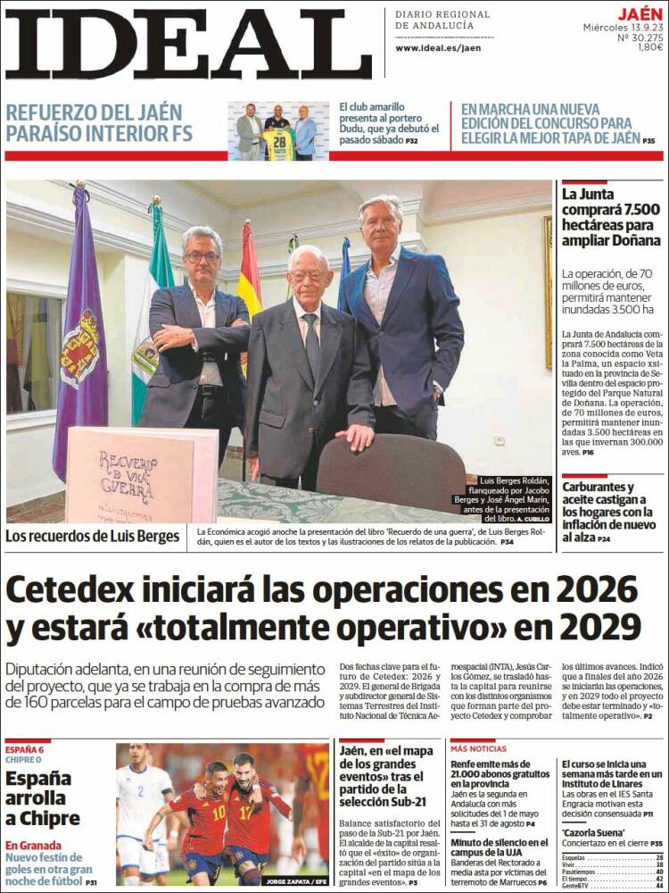 Portada de El Ideal de Jaén (Espa&ntilde;a)