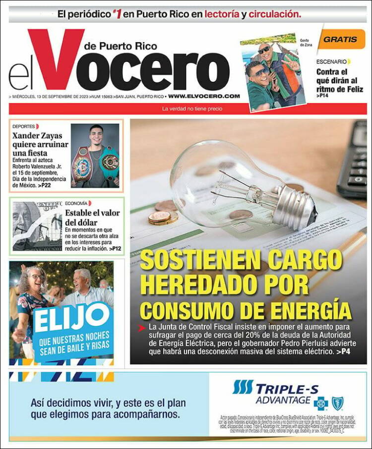 Portada de Vocero (Puerto Rico)