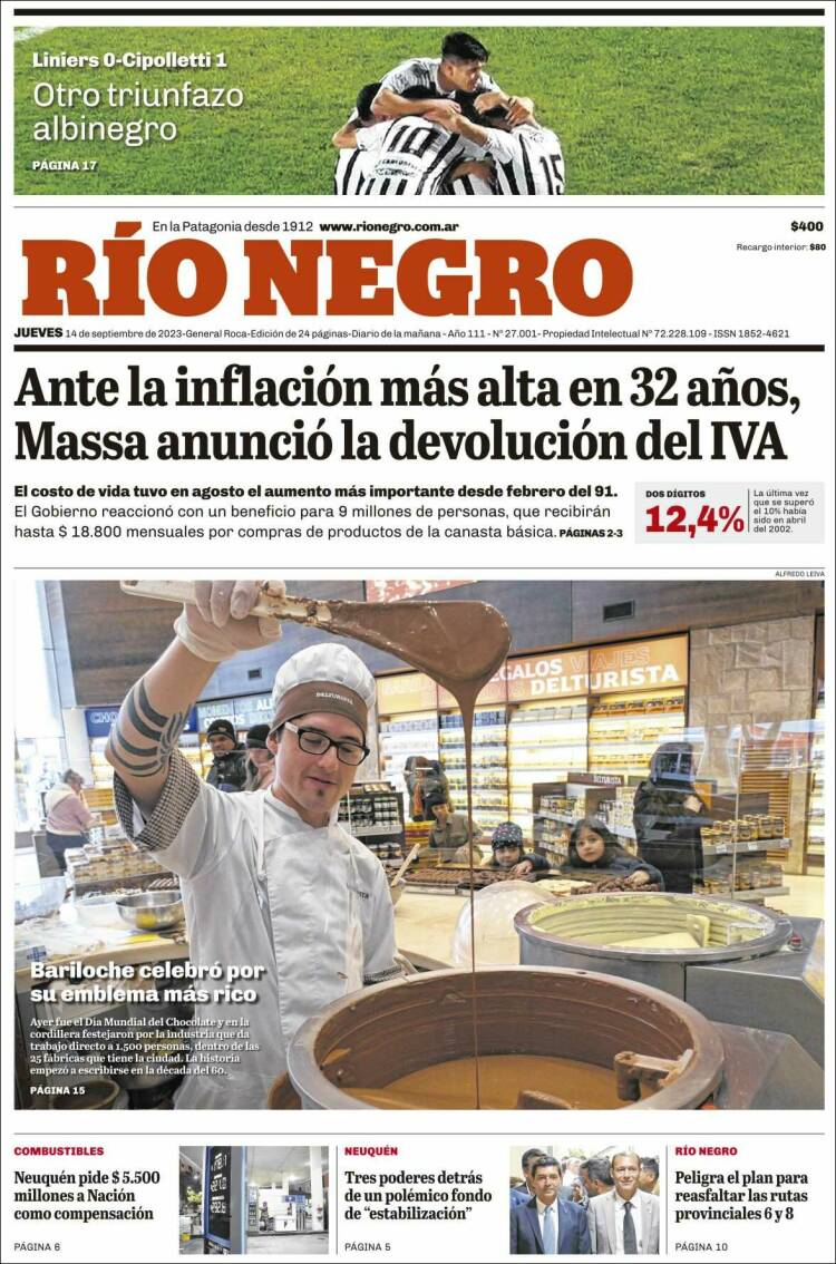 Portada de Rio Negro (Argentina)