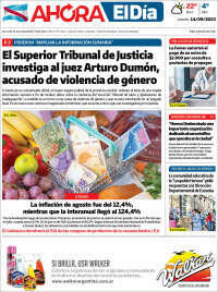 Portada de El Día de Gualeguaychú (Argentina)