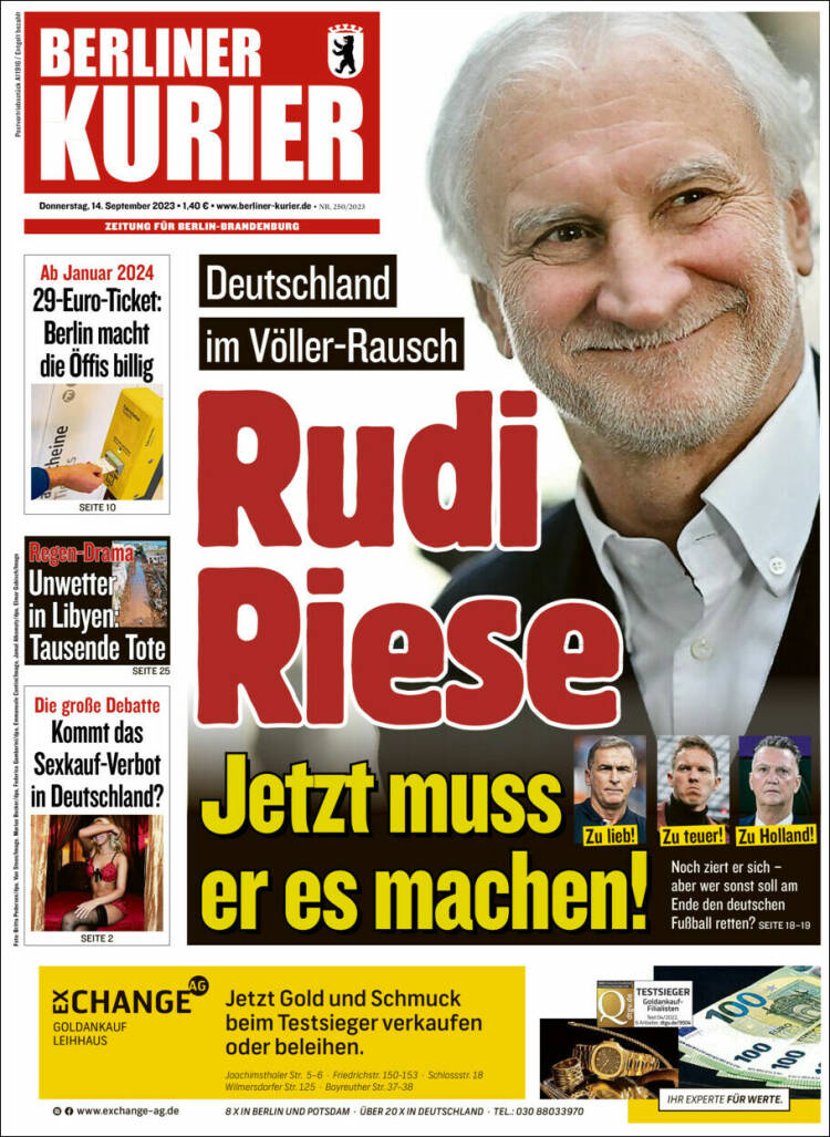 Portada de Berliner Kurier - Startseite BK (Alemania)
