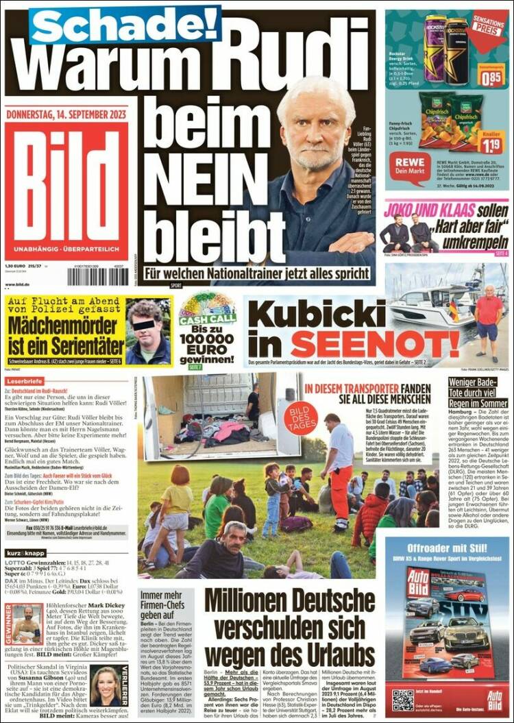 Portada de Bild (Alemania)
