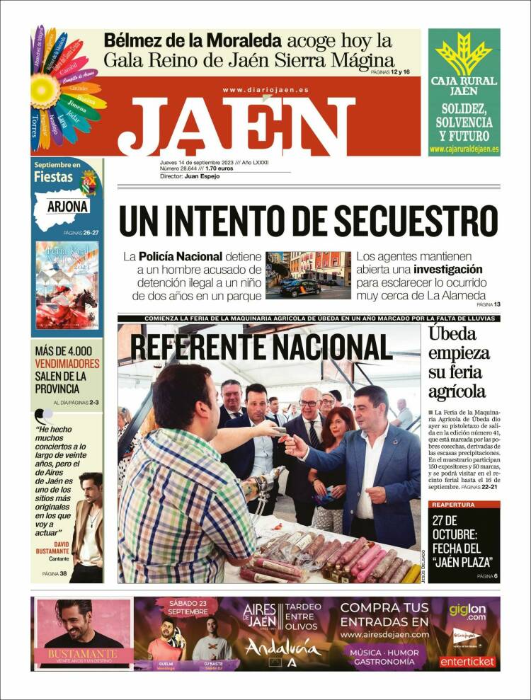Portada de Diario Jaén (España)