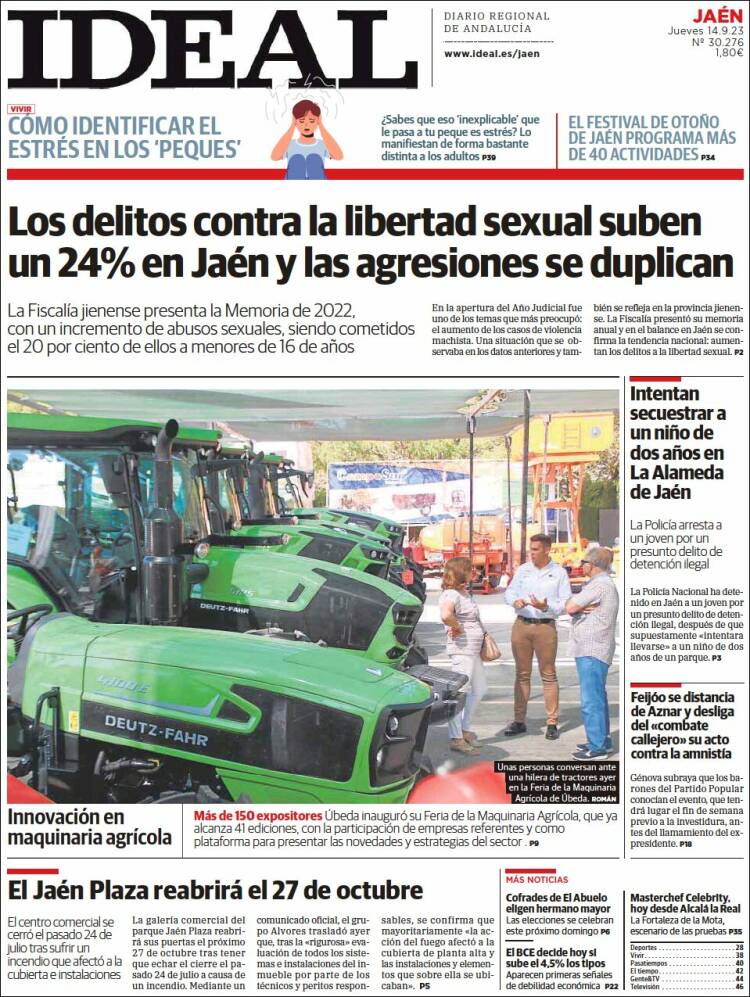 Portada de El Ideal de Jaén (España)