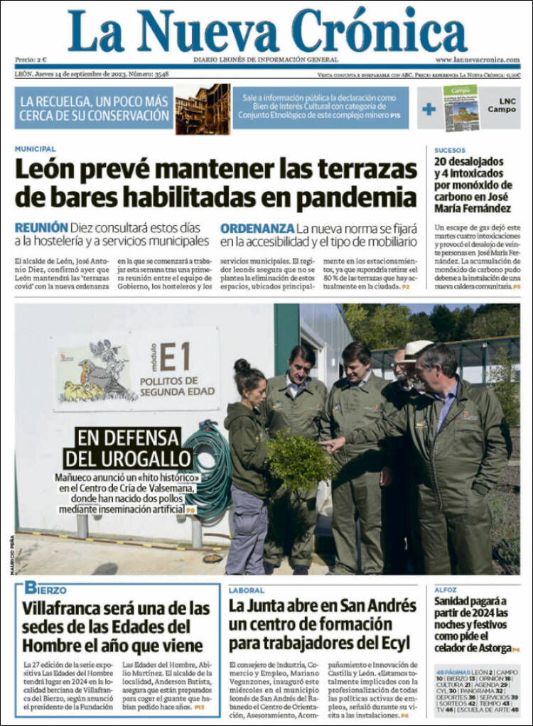 Portada de La Nueva Crónica (España)