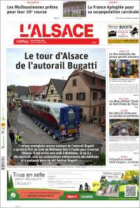 Portada de Journal L'Alsace (Francia)