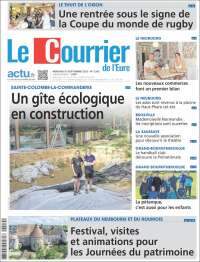 Portada de Le Courrier de l'Ouest (Francia)