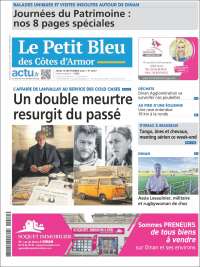 Portada de Le Petit Bleu (Francia)