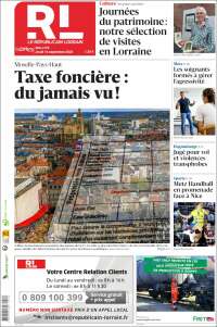 Portada de Le Republicain Lorrain (Francia)