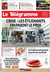 Portada de Télégramme (Francia)
