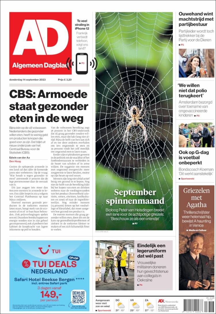 Portada de AD (Pa&iacute;ses Bajos)