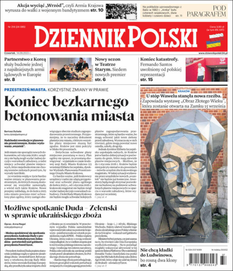 Portada de Dziennik (Polonia)