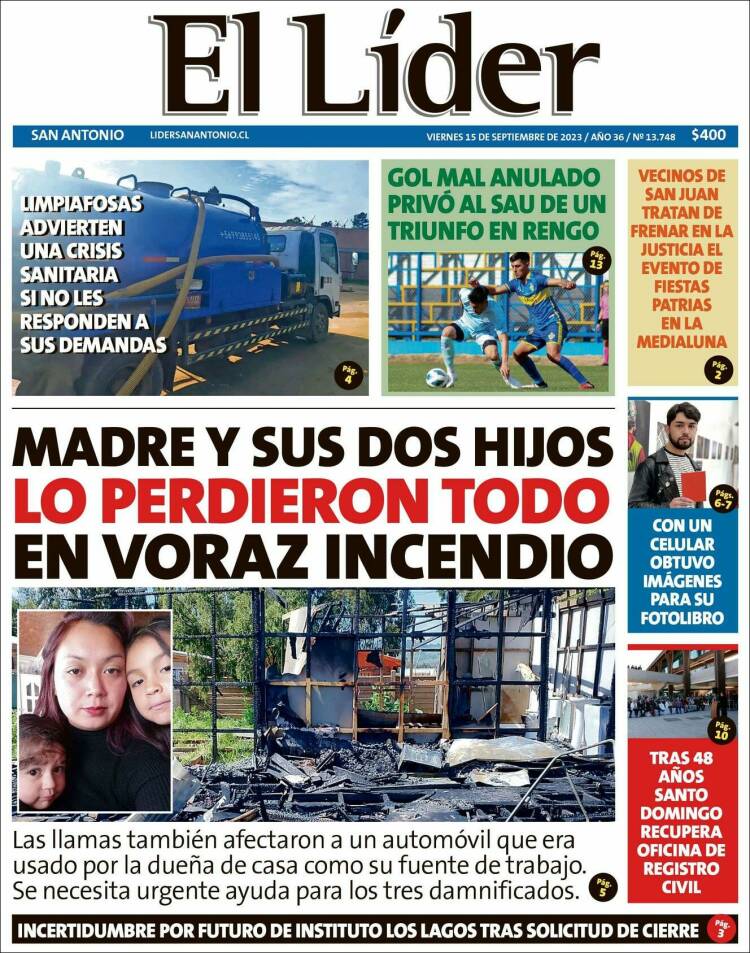 Portada de Lider de San Antonio (Chile)