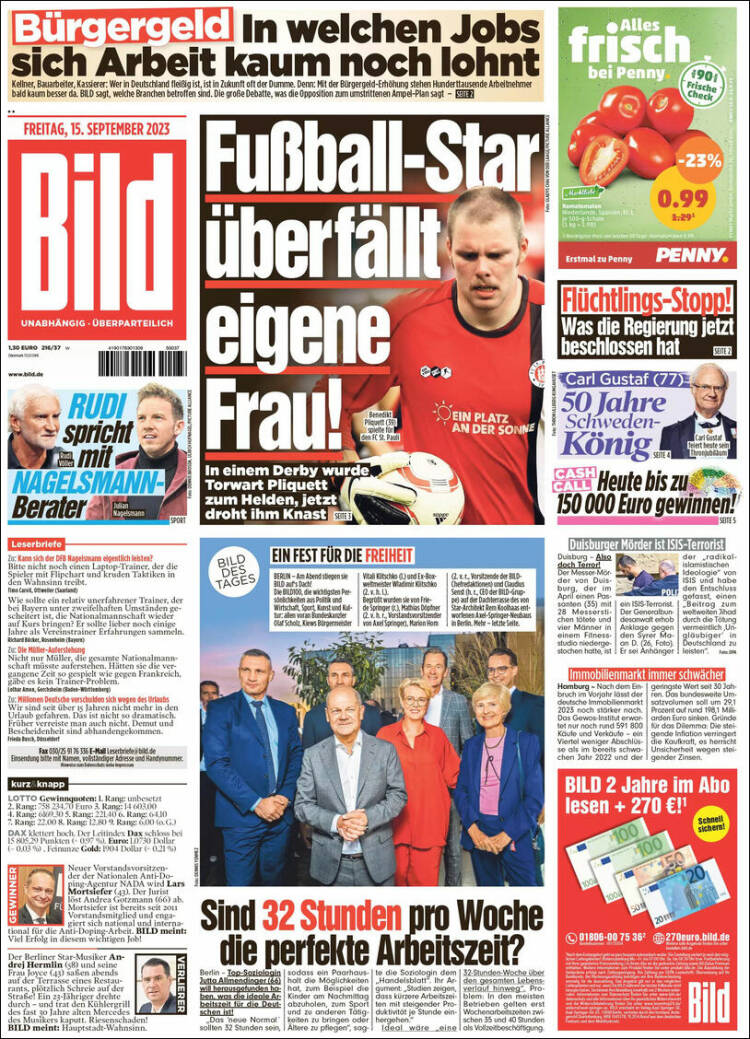 Portada de Bild (Alemania)