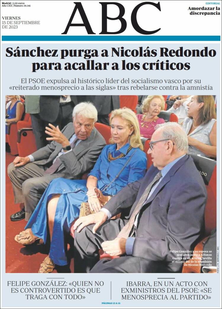 Portada de ABC (España)