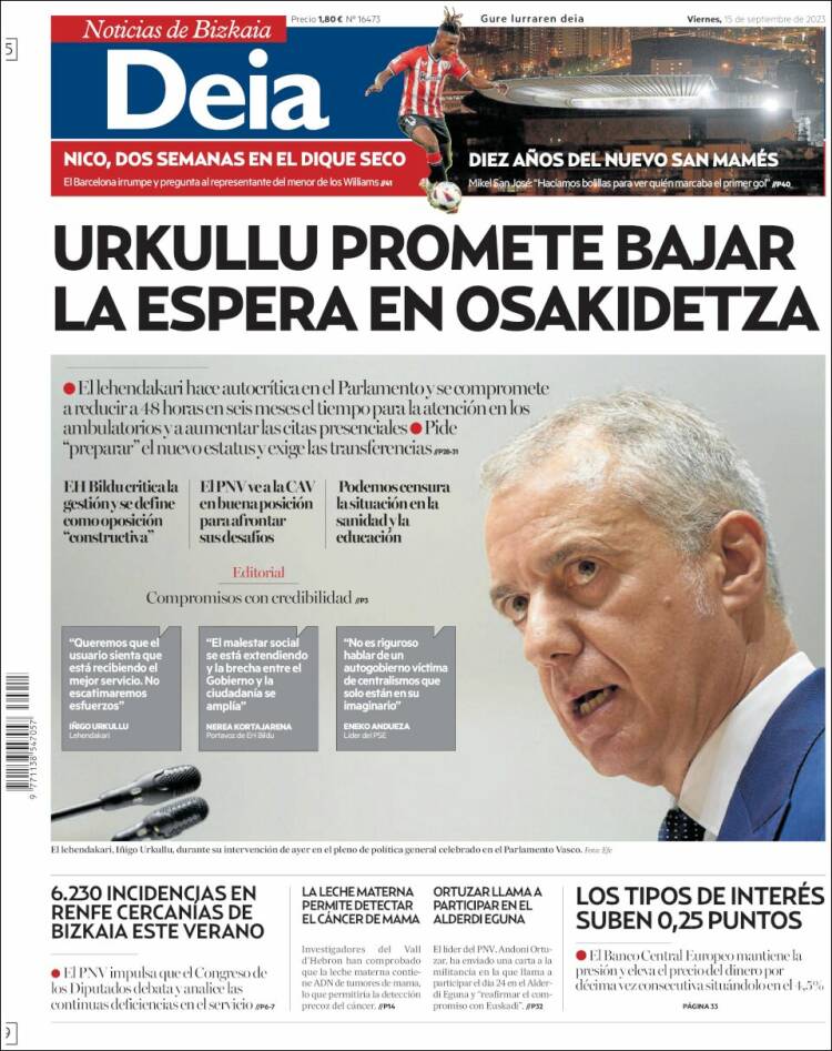 Portada de Deia (España)