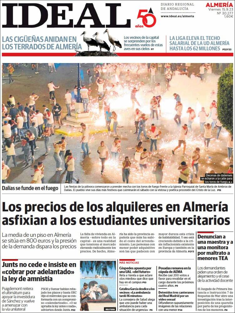 Portada de Ideal Almeria (España)