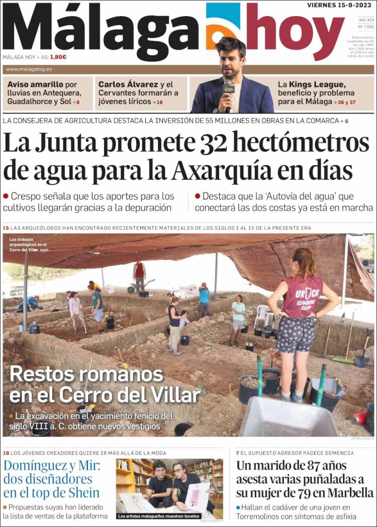 Portada de Málaga Hoy (España)