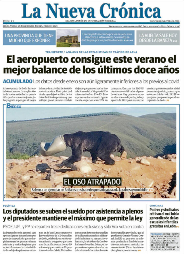 Portada de La Nueva Crónica (España)