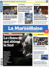 Portada de La Marseillaise (Francia)