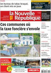 Portada de La Nouvelle Republique (Francia)