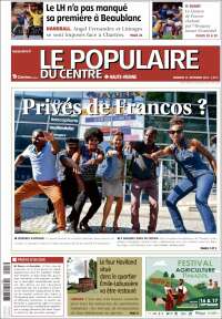 Portada de Le Populaire du Centre (Francia)