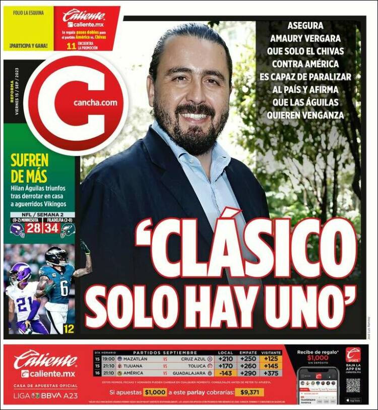 Portada de Cancha (M&eacute;xico)