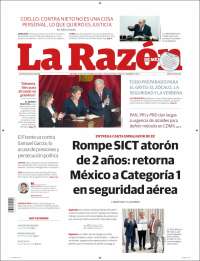 Portada de La Razón (M&eacute;xico)