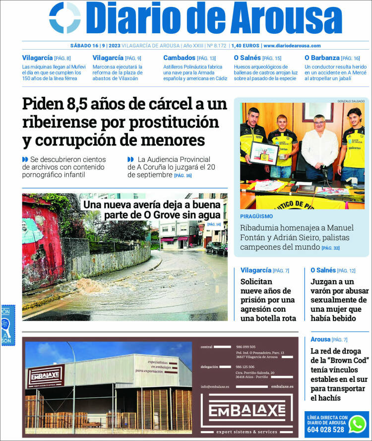Portada de Diario de Arousa (España)