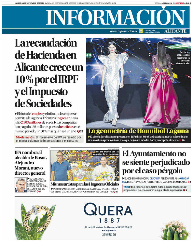 Portada de Diario Información (España)