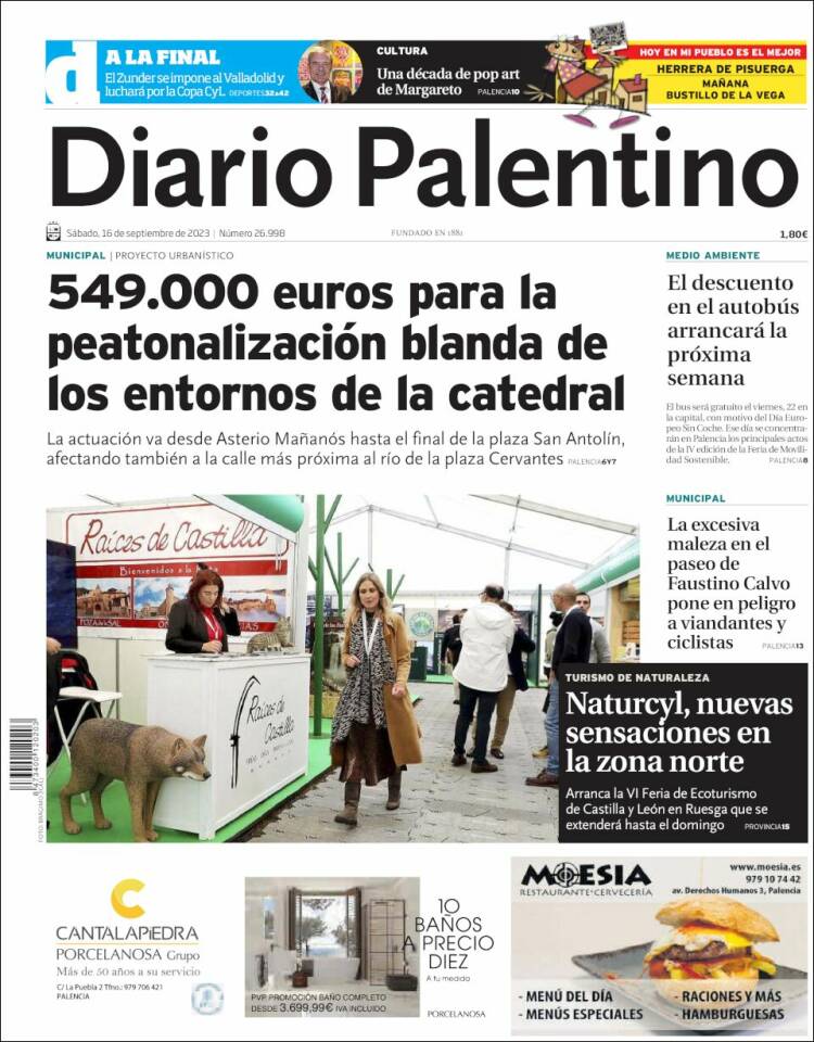 Portada de Diario Palentino (España)